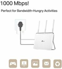TP-Link CPL 1000Mbps avec 1 Port Gigabit et Prise Intégrée Type F, Boitier CPL Kit de 2 – Image 2