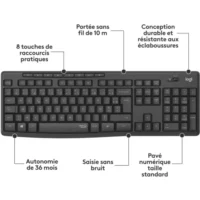 Logitech MK270 - Ensemble clavier et souris - sans fil – Image 4