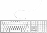 Mobility Lab USB Clavier français AZERTY filaire pour Mac – blanc et argenté – Image 3